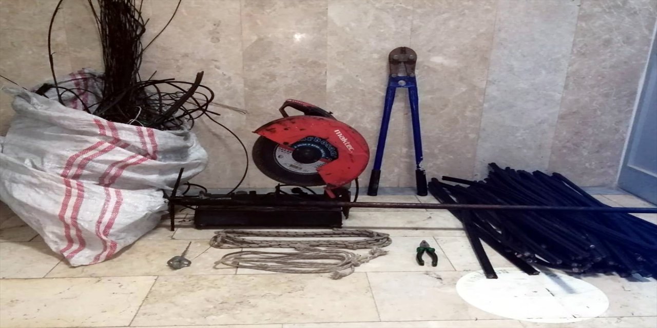 Alanya'da kablo hırsızlığı şüphelisi yakalandı