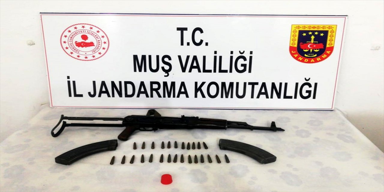 Muş'ta çok sayıda silah ve fişek ele geçirildi
