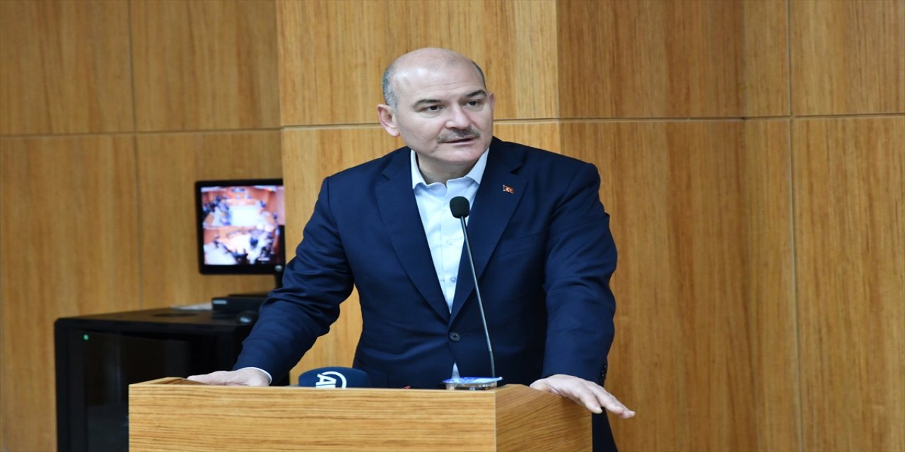 İçişleri Bakanı Soylu, Adıyaman'da İl Özel İdaresi toplantısında konuştu
