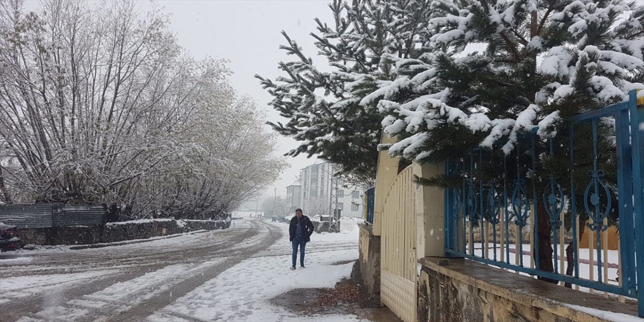 Bingöl'de kar yağışı etkili oldu