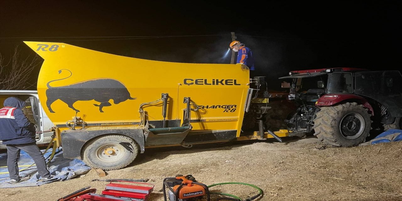 Aksaray'da yem karma makinesine düşen çoban hayatını kaybetti