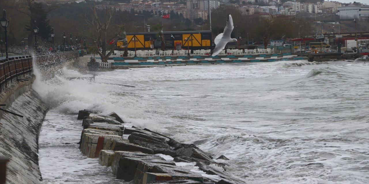 Marmara Denizi'nde ulaşıma lodos engeli
