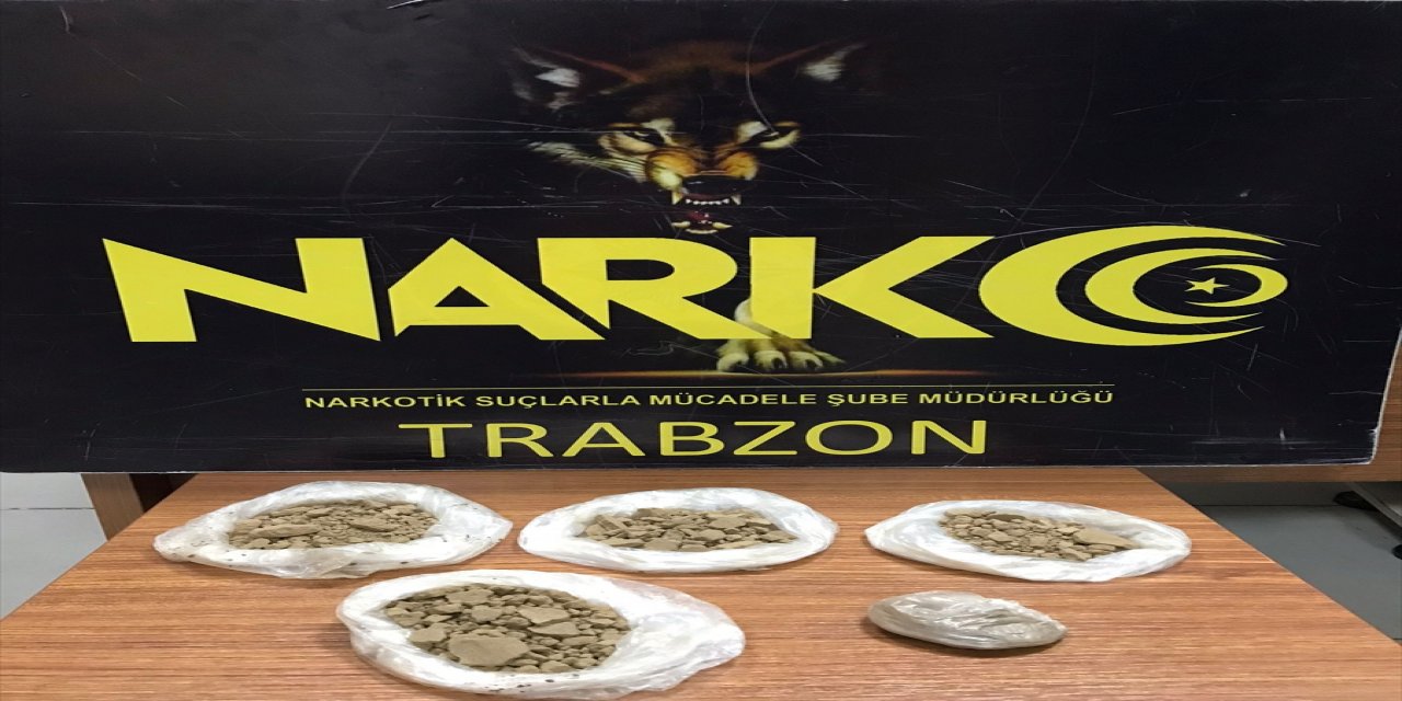 Trabzon'da ayakkabı tabanına gizlenmiş 250 gram eroin bulundu