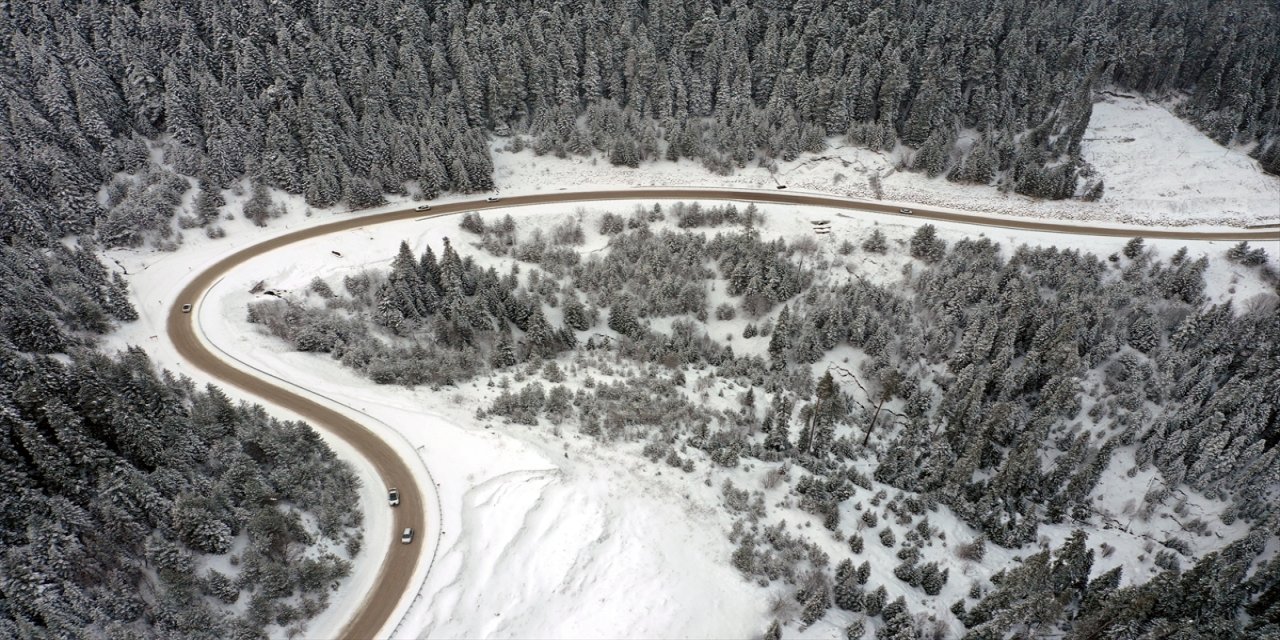 Kastamonu'nun yüksek kesimlerinde kar etkili oluyor