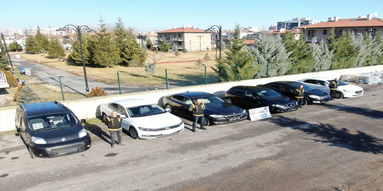 Kayseri'de "change" operasyonunda 6 araç ele geçirildi