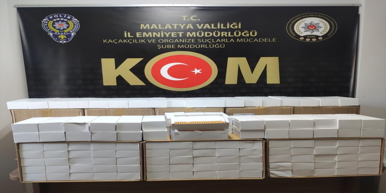 Malatya'da 25 bin 694 litre kaçak akaryakıt ile 80 bin makaron ele geçirildi