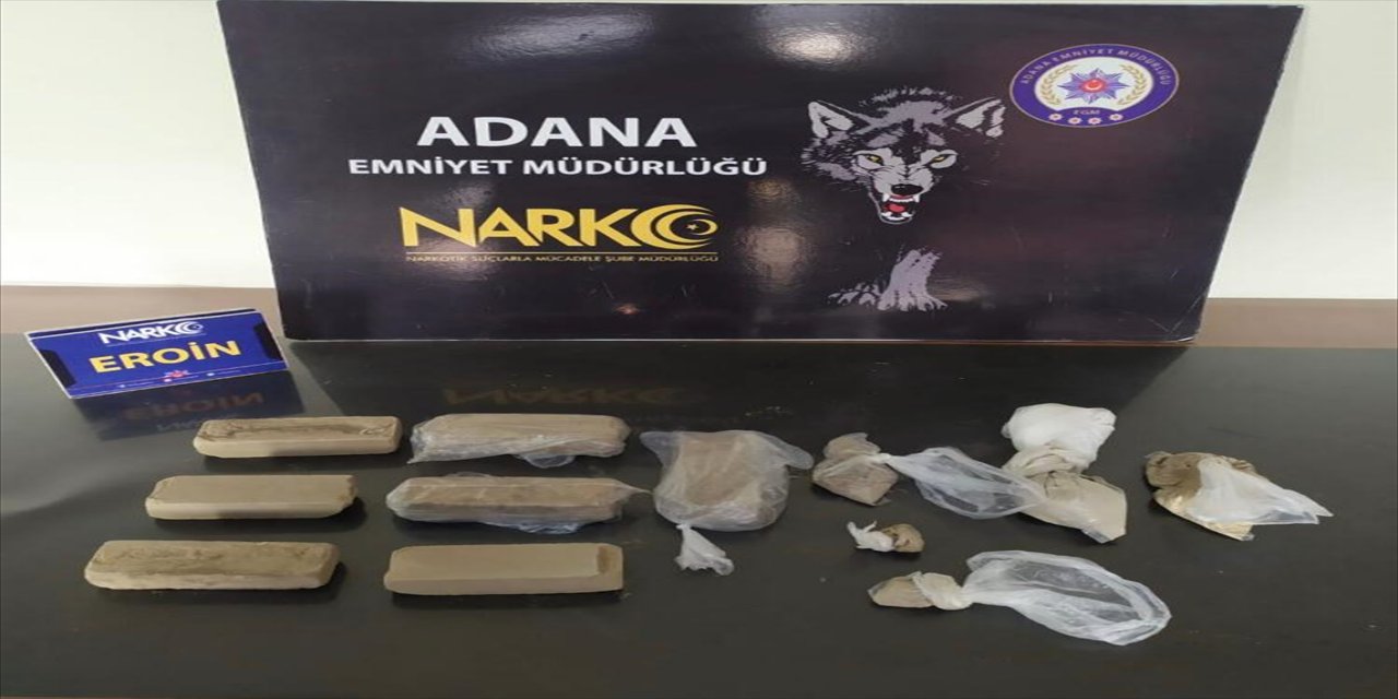 Adana'da 1 kilo 304 gram eroin ele geçirildi, bir zanlı tutuklandı