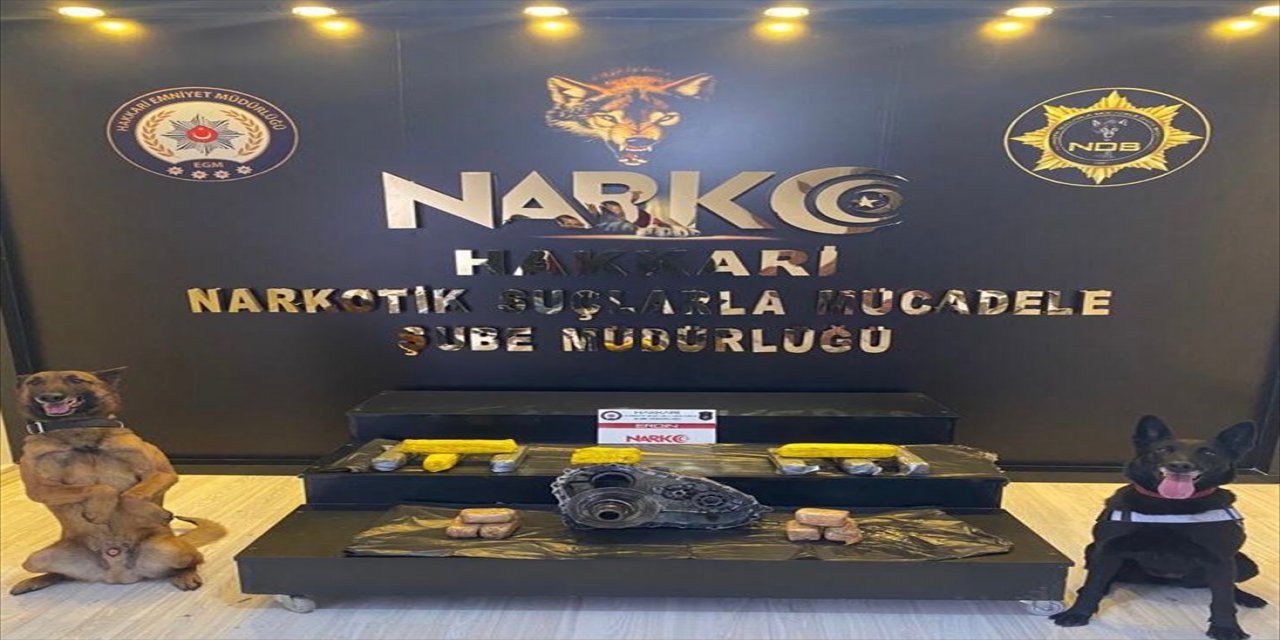 Hakkari'de şanzımanda 7 kilo 300 gram eroin yakalandı