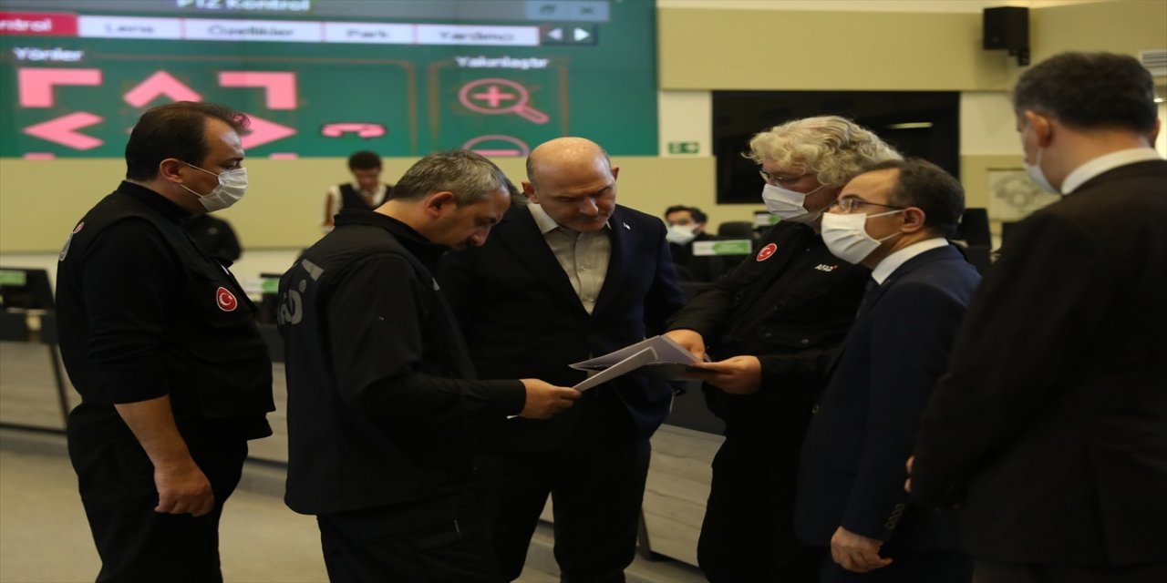 İçişleri Bakanı Soylu, yoğun kar yağışına karşı alınan tedbirleri inceledi