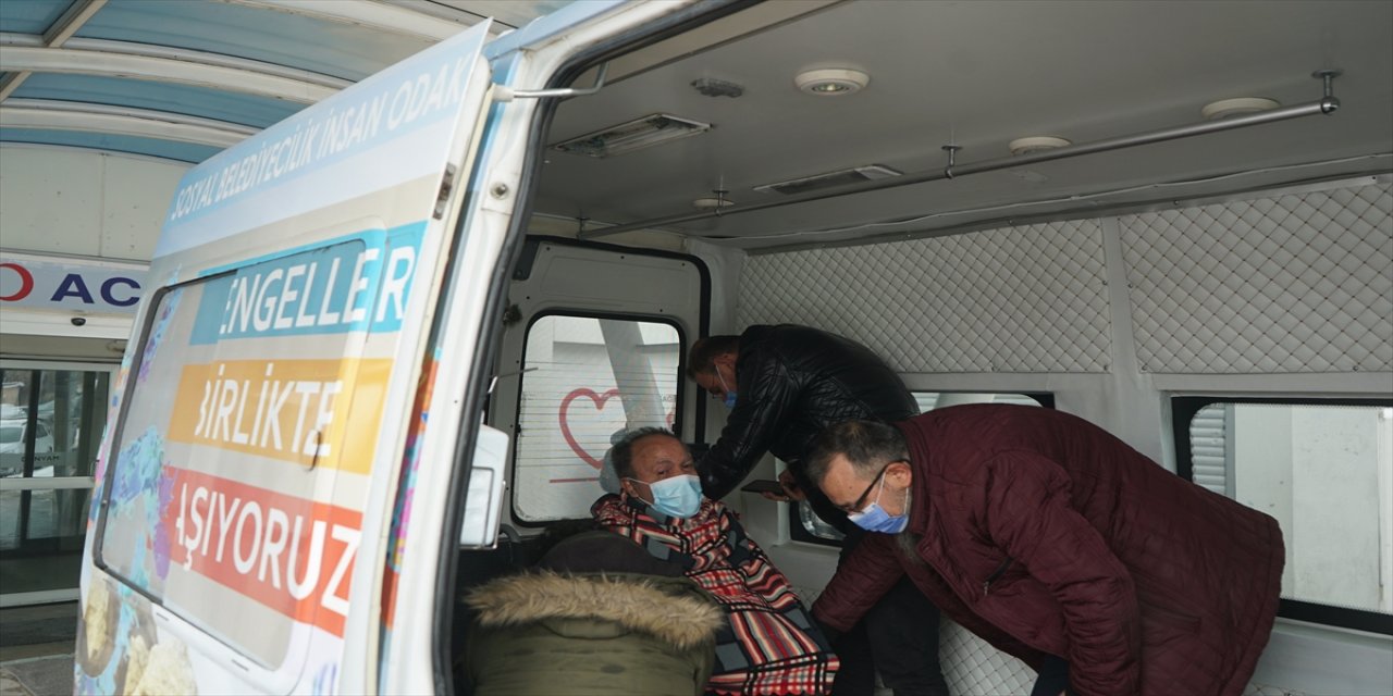 Nevşehir'de belediyenin desteği ile hastaneye ulaştırılan engelli sağlığına kavuştu