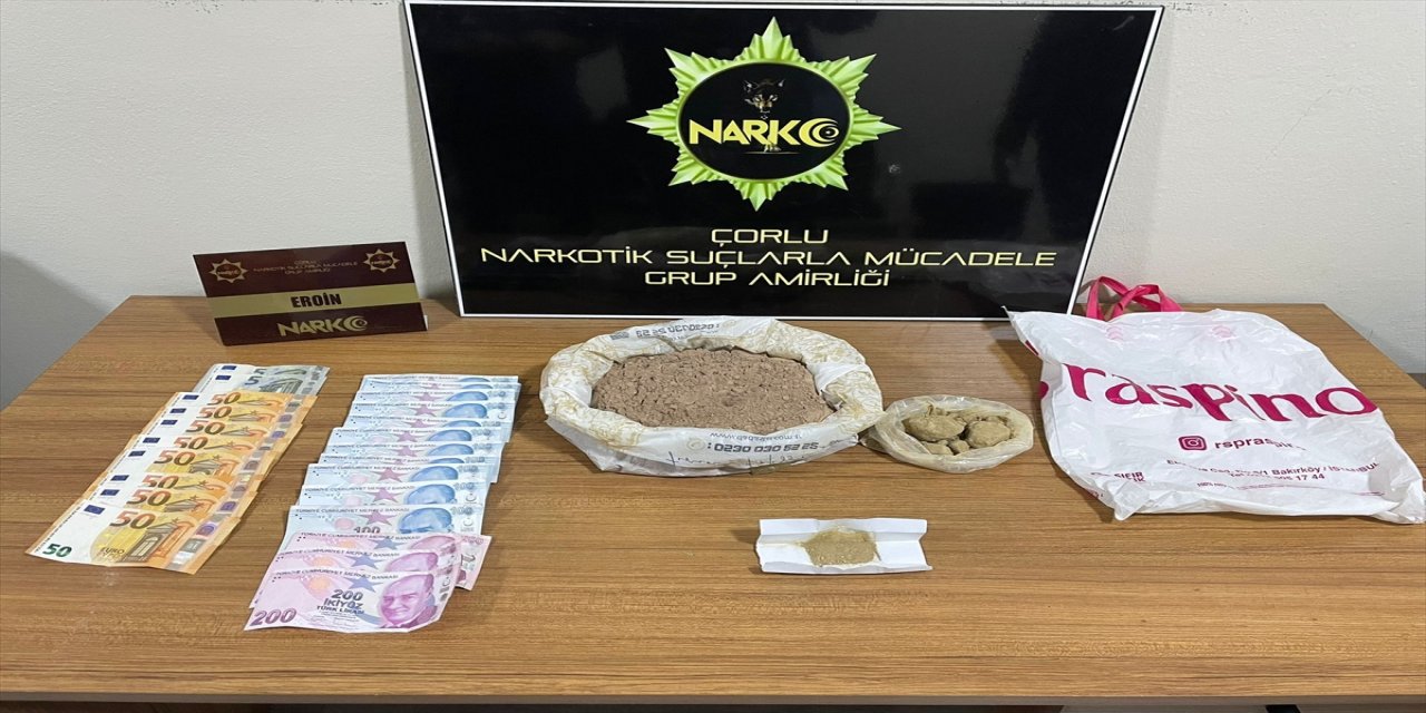 Tekirdağ'da 2 kilogram eroin ele geçirildi