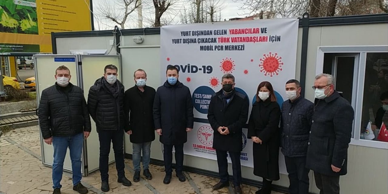 Edirne'de yurt dışından alışverişe gelenler için PCR test birimi kuruldu