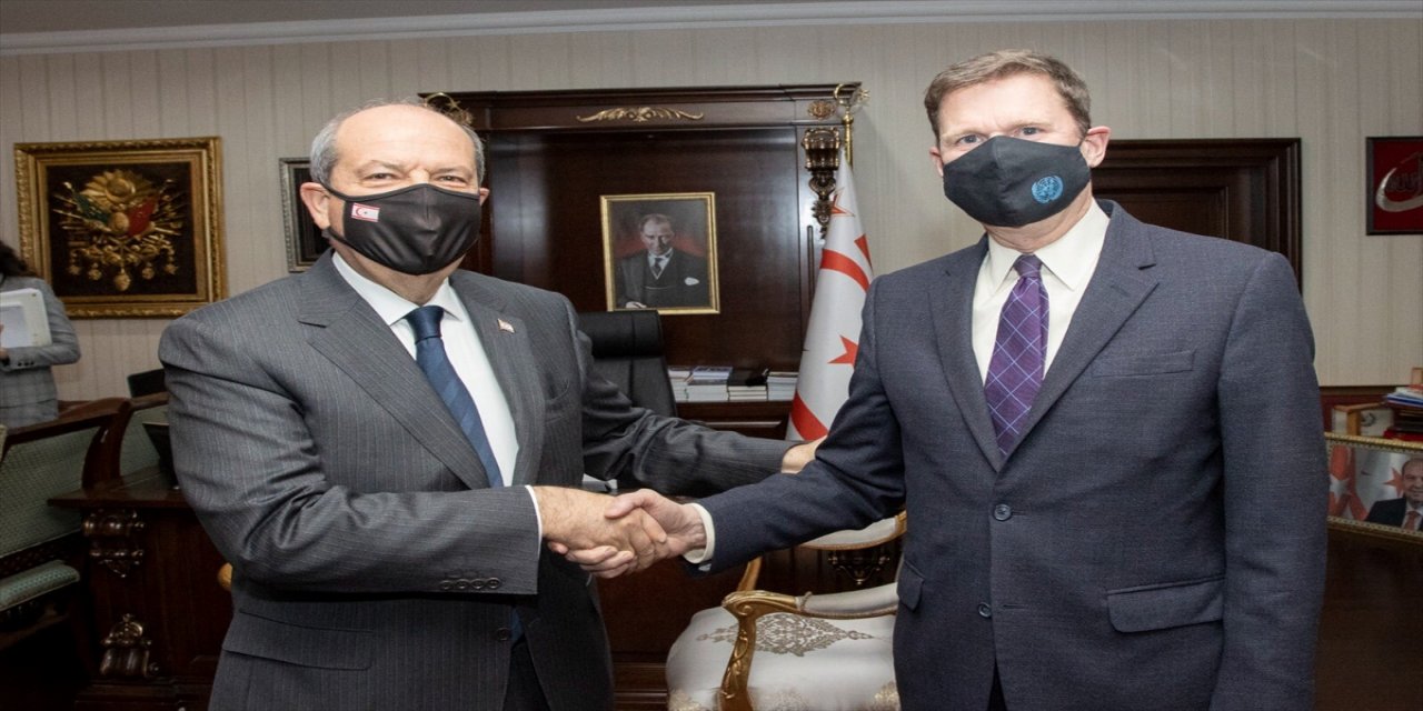 KKTC Cumhurbaşkanı Tatar, BM'nin Kıbrıs Özel Temsilcisi Stewart’ı kabul etti
