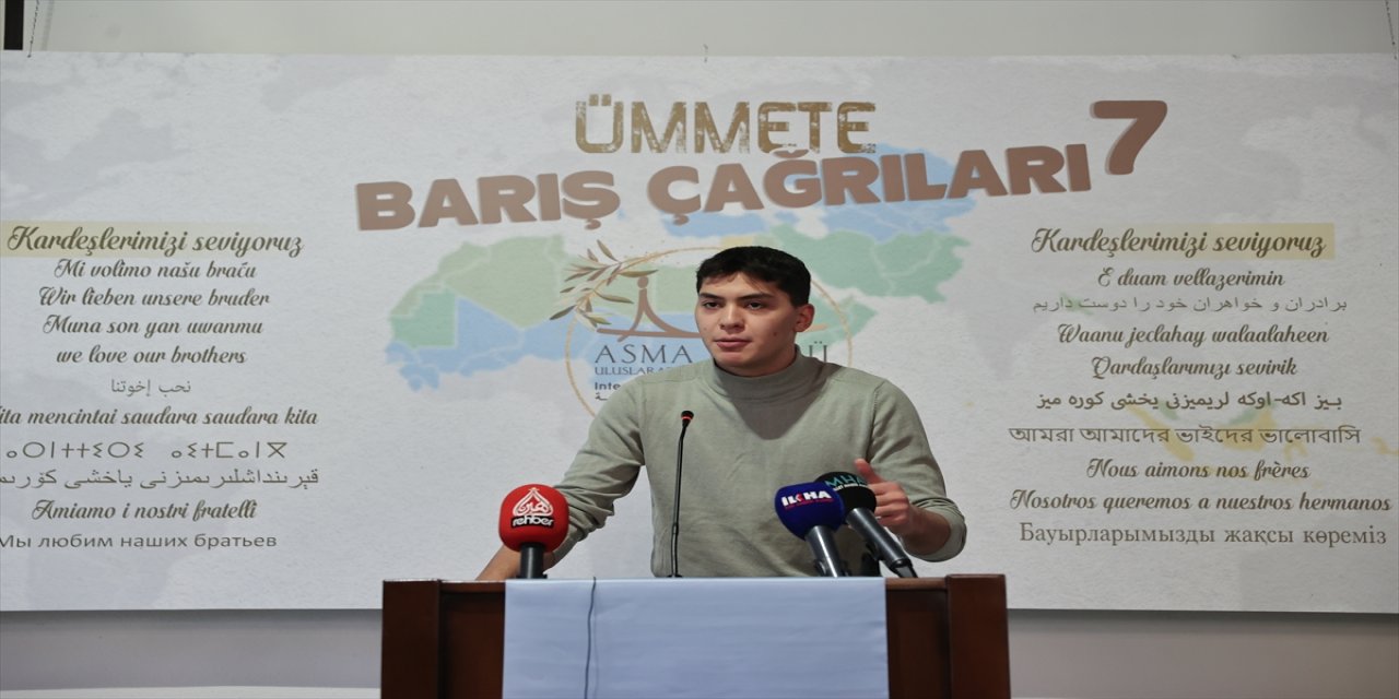 Asma Köprü Uluslararası Öğrenci Derneğinden "barış ve kardeşlik" mektubu