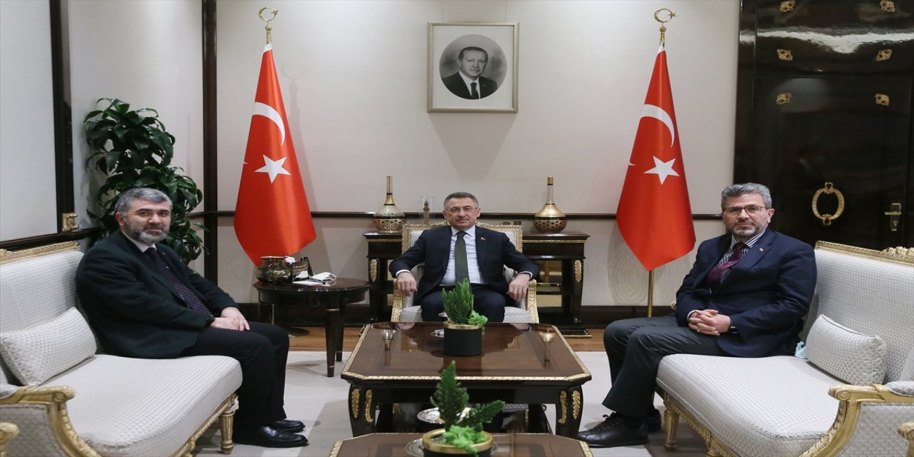 Cumhurbaşkanı Yardımcısı Oktay, TENMAK Başkanı Balıkçı'yı kabul etti