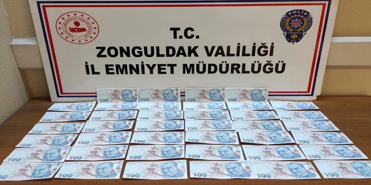Zonguldak'ta sahte para operasyonunda 3 şüpheli yakalandı