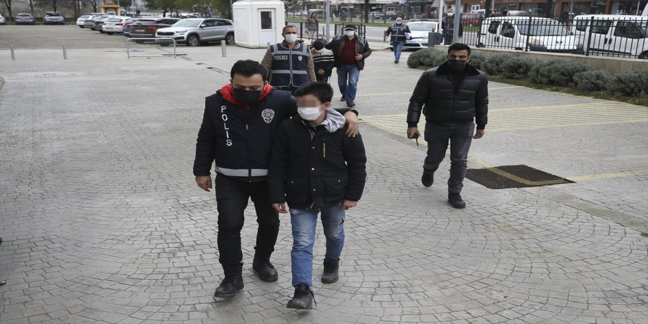 Ordu'da otomobil çalan çocuklar adliyeye sevk edildi