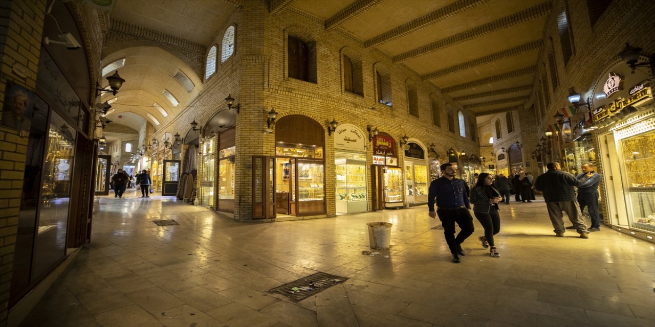 Erbil'deki tarihi Kayseri Çarşısı'nın Türkmen kuyumcuları mesleklerini nesilden nesle aktararak sürdürüyor