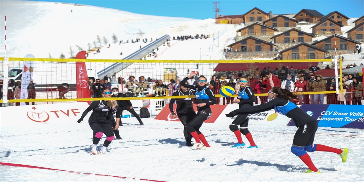 CEV Kar Voleybolu Avrupa Turu'nun 1. etabı Kahramanmaraş'ta tamamlandı