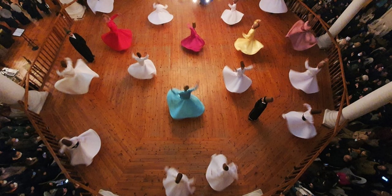 Gelibolu Mevlevihane'sinde Miraç Kandili dolayısıyla sema gösterisi düzenlendi