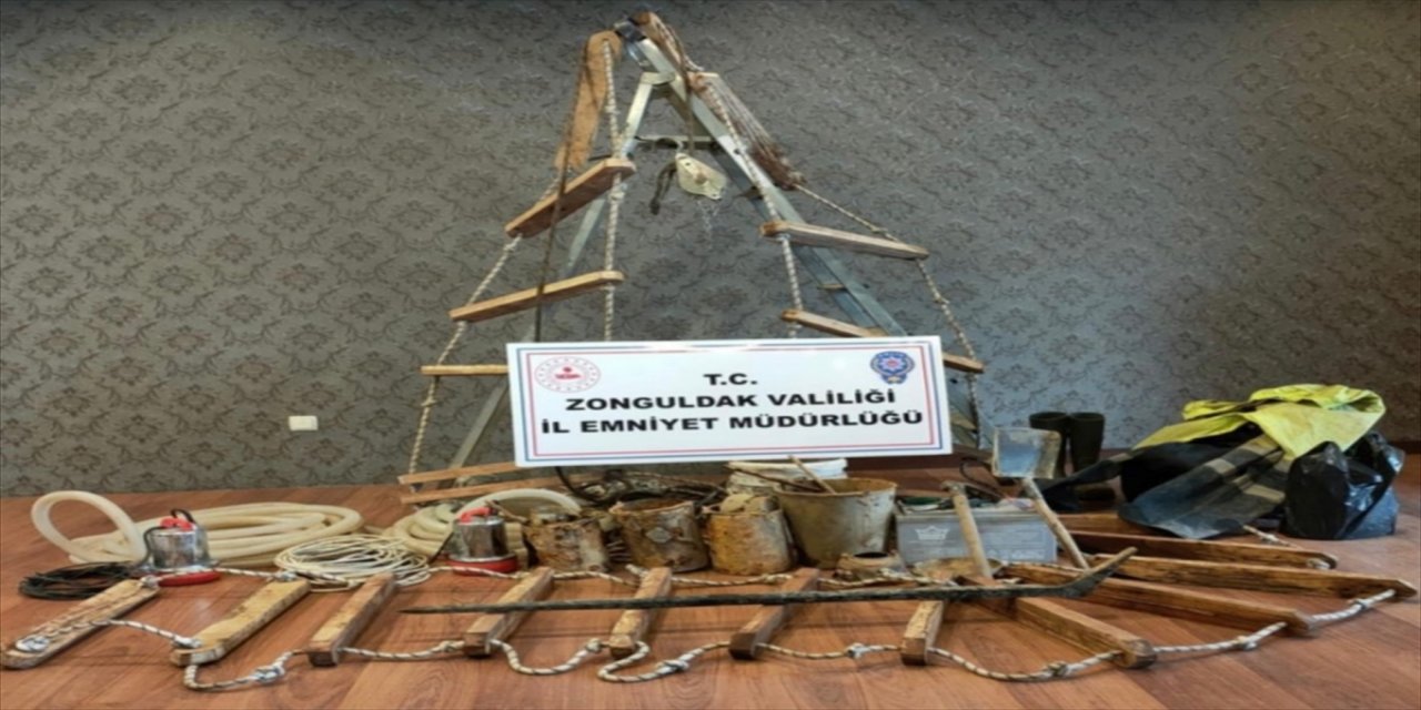 Zonguldak'ta izinsiz kazı yaptığı öne sürülen 3 zanlı yakalandı