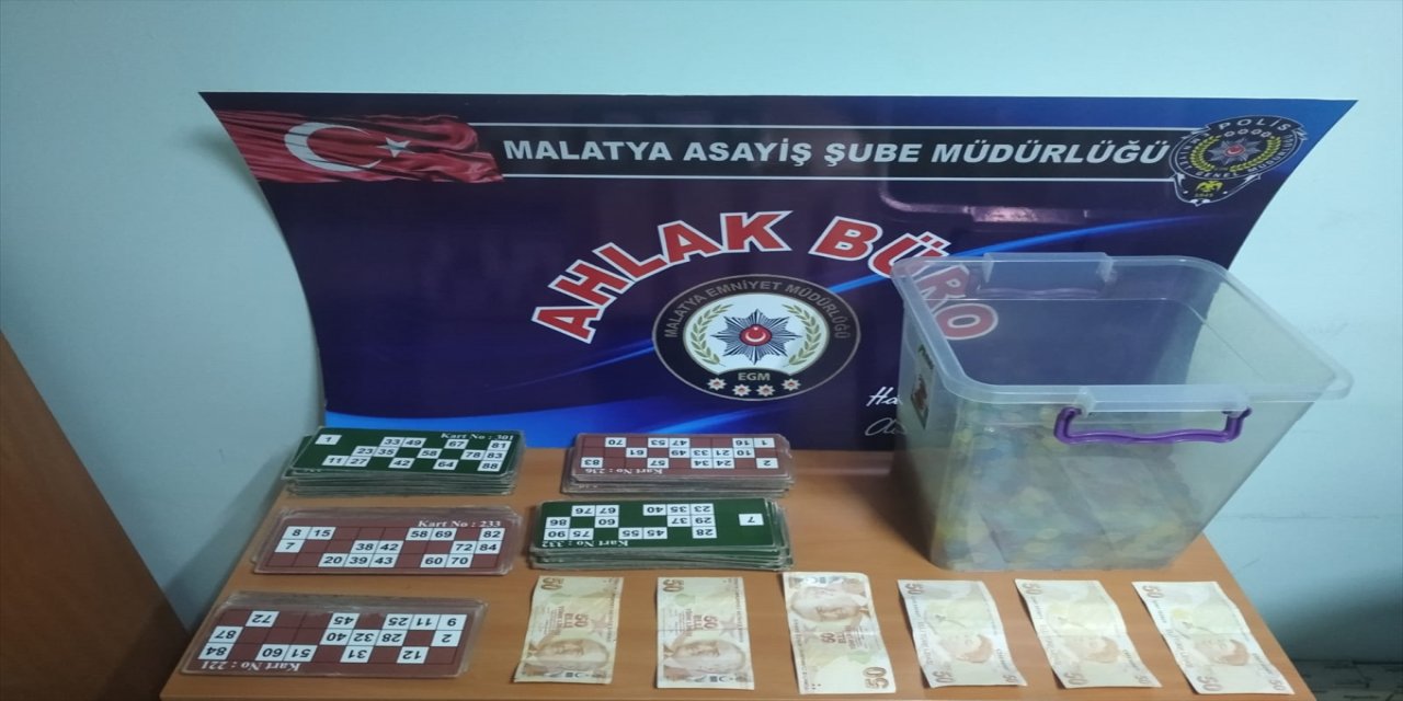 Malatya'da kumar oynayan 21 kişiye işlem yapıldı