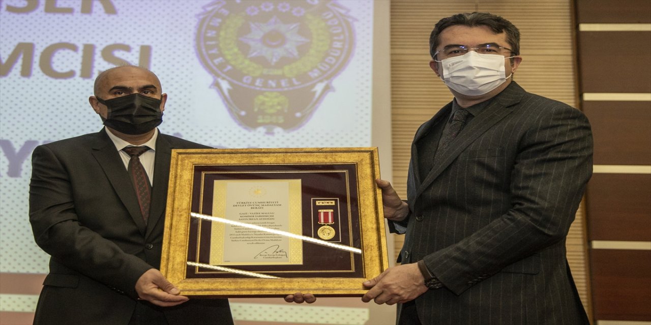 Erzurum'da Devlet Övünç Madalyası ve Beratı Töreni düzenlendi