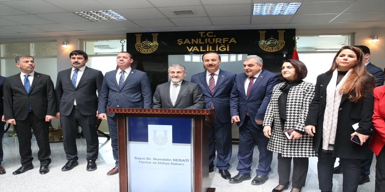 Hazine ve Maliye Bakanı Nebati, Şanlıurfa'da ziyaretlerde bulundu