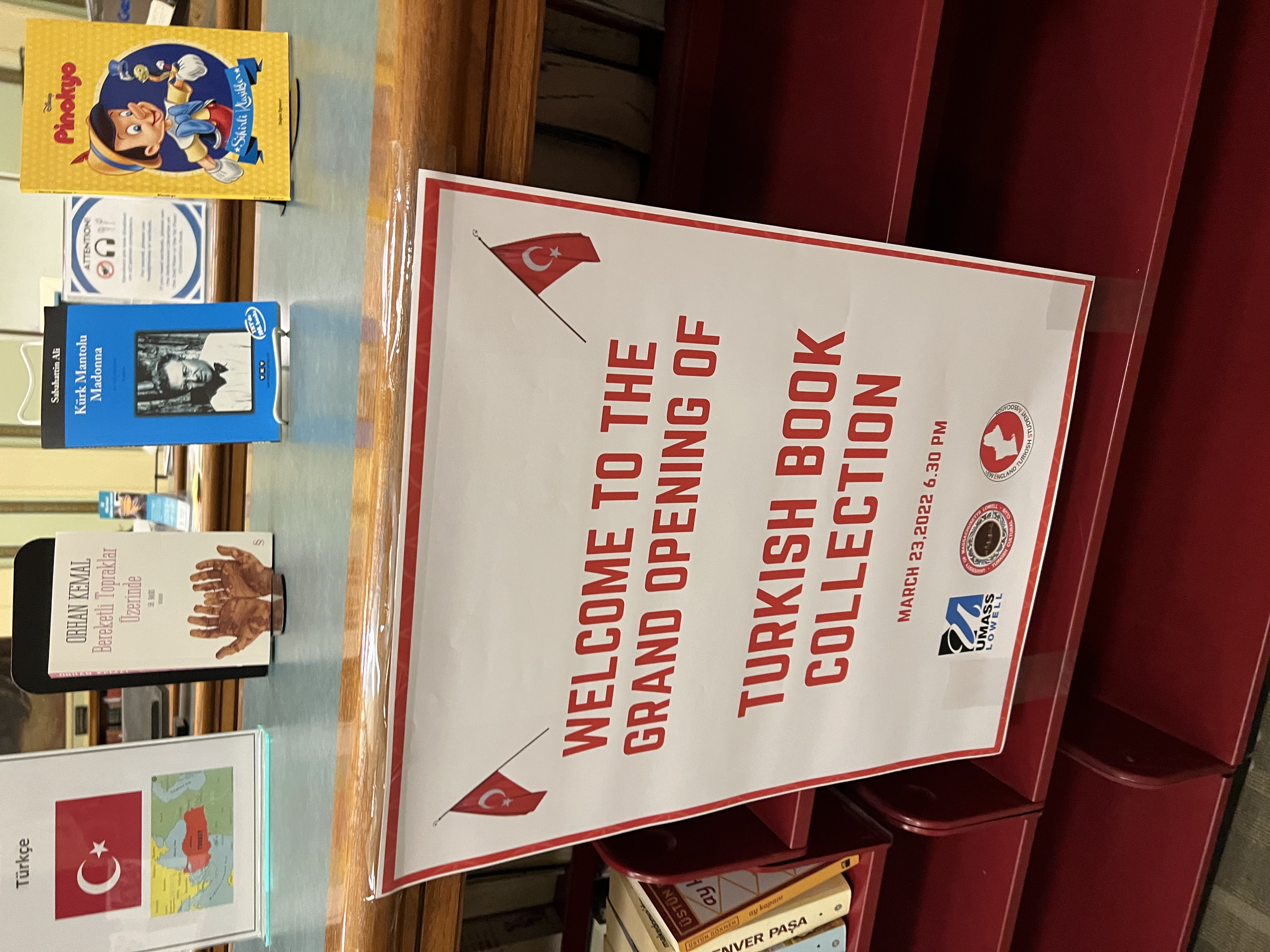 ABD KÜTÜPHANESİNDE TÜRKÇE KİTAPLAR BÖLÜMÜ AÇILDI