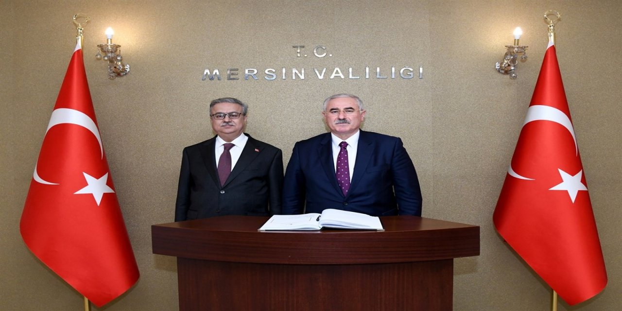 Yargıtay Başkanı Akarca, Mersin Valisi Su'yu ziyaret etti