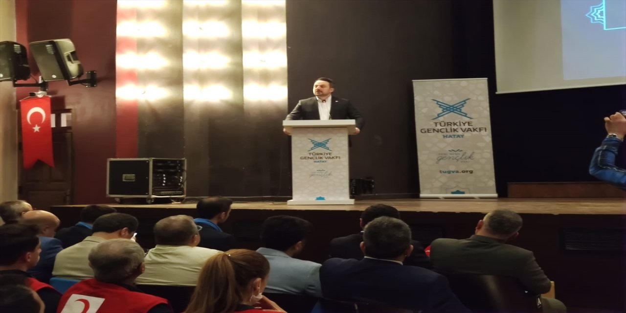 TÜGVA Genel Başkanı Eminoğlu, Hatay 3. Olağan İl Genel Kurulu'nda konuştu