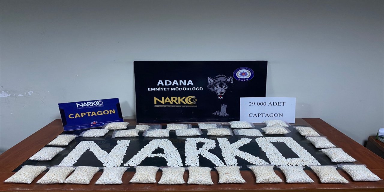 Adana'da evinde 29 bin uyuşturucu hap ele geçirilen zanlı tutuklandı