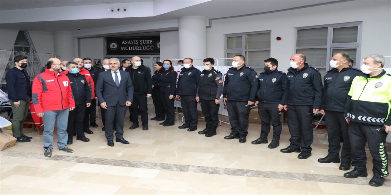 Samsun'da polislerden kan bağışına destek