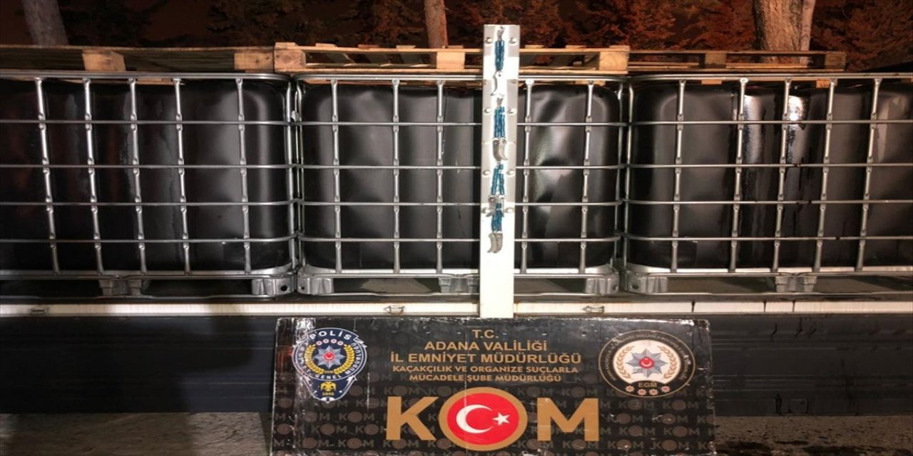 Adana'da 8 bin 200 litre kaçak akaryakıt ele geçirildi