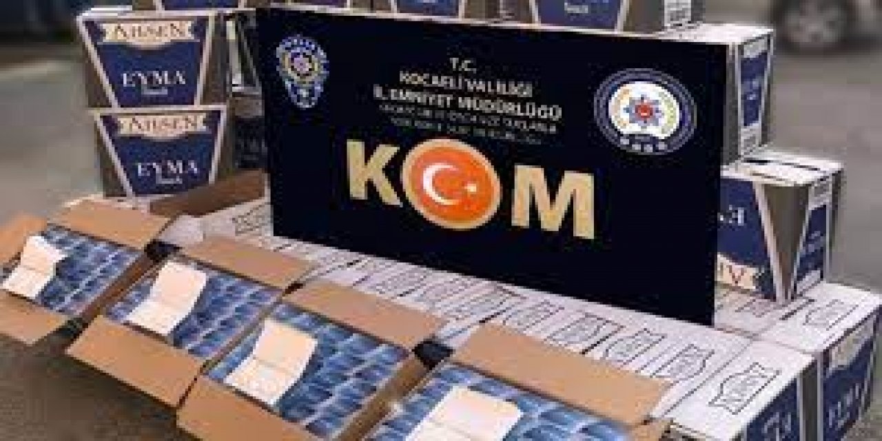 Kocaeli'de 1 milyon makron ele geçirildi.