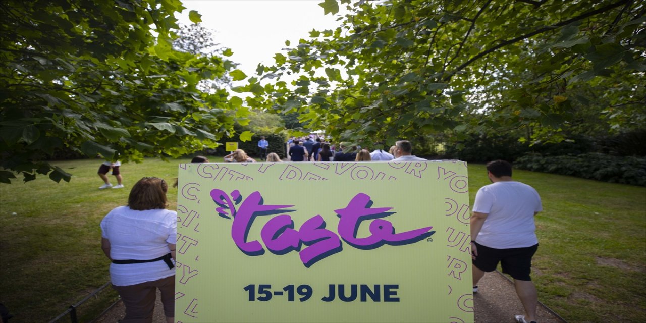 İngiltere'nin ünlü yemek festivalinde Türk yemekleri.