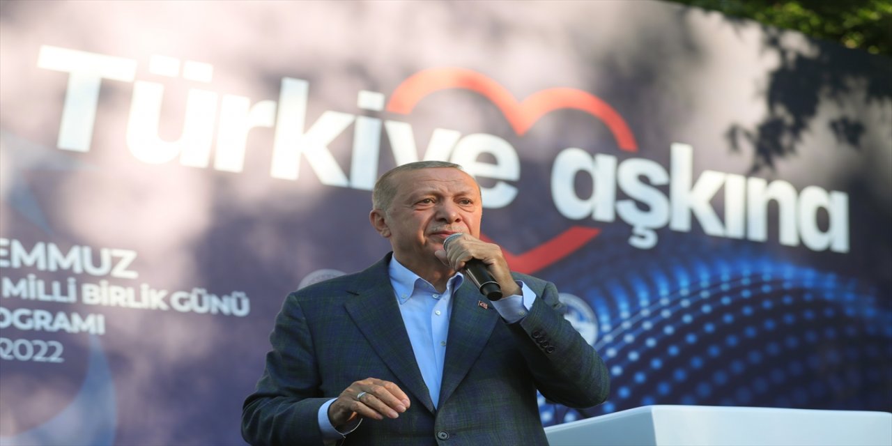 Cumhurbaşkanı Erdoğan, 15 Temmuz Demokrasi ve Milli Birlik Günü Anma Programı'nda konuştu