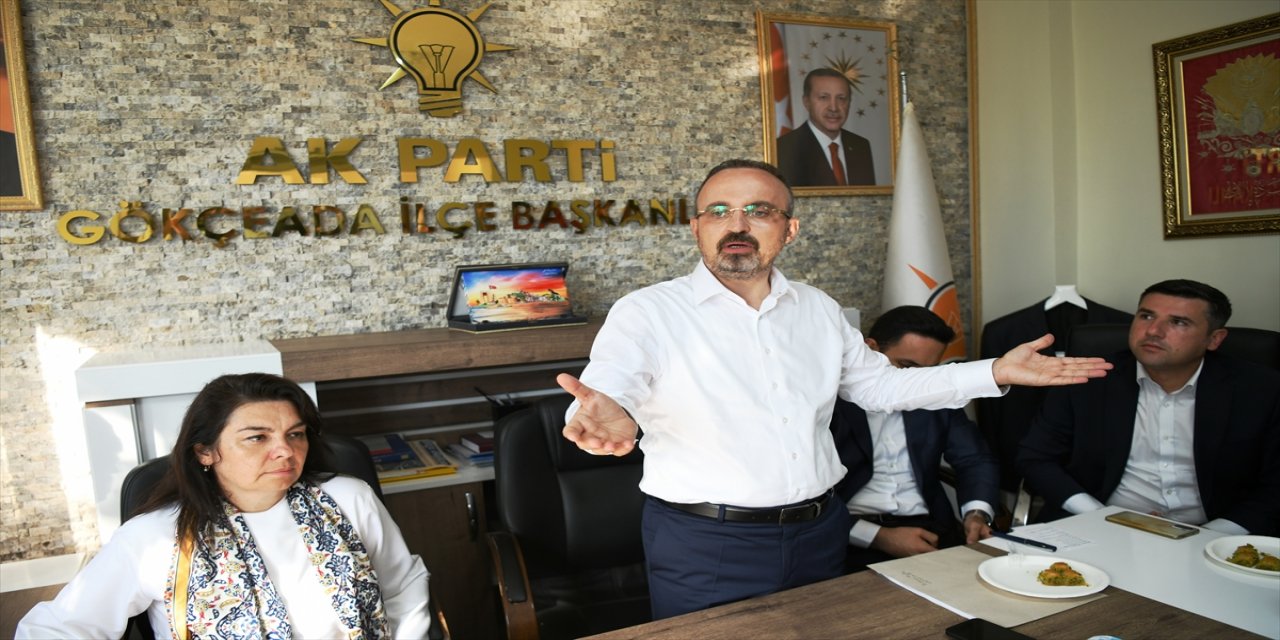 Başkanvekili Turan, Gökçeada İlçe Başkanlığını ziyaret etti: