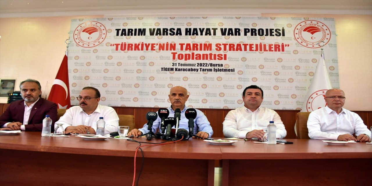 Bakan Kirişci, Bursa'da "Türkiye'nin Tarım Stratejileri" toplantısında konuştu