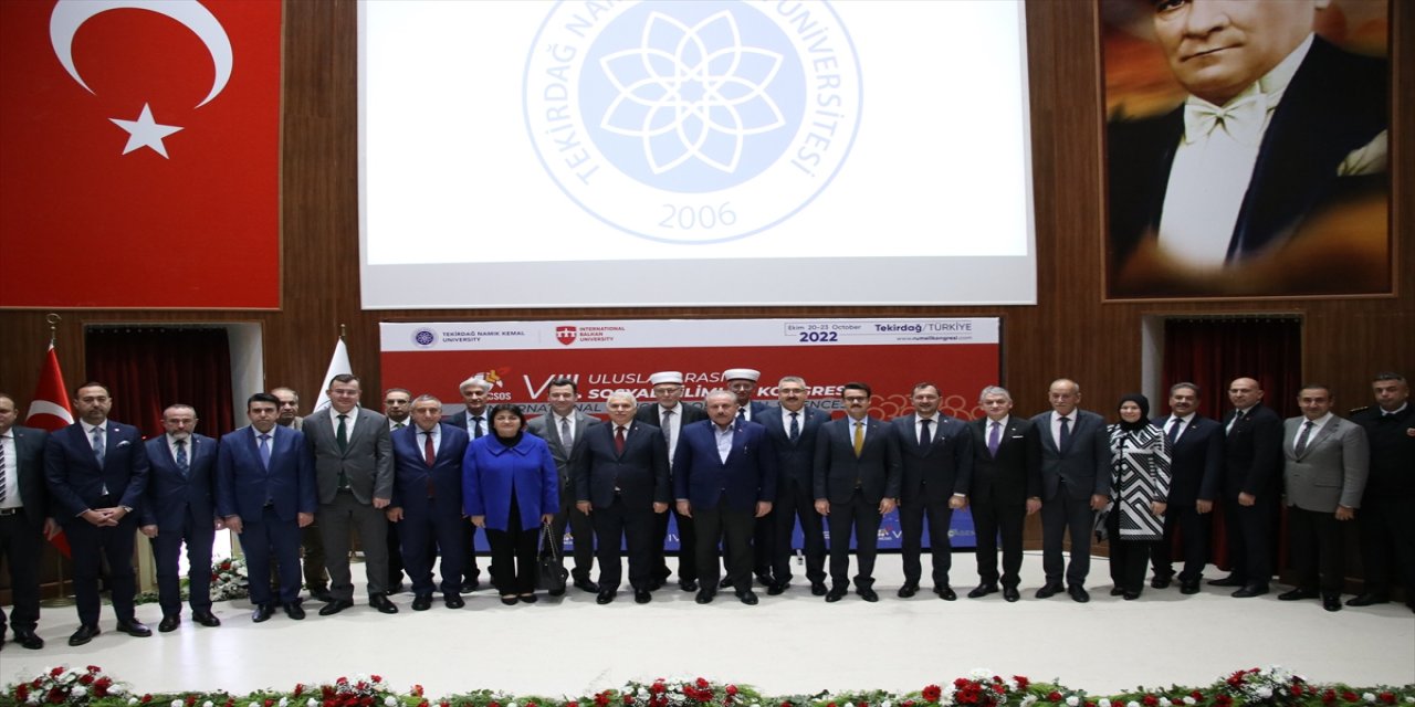 TBMM Başkanı Şentop, Tekirdağ'da kongrelerin açılış törenindeydi.