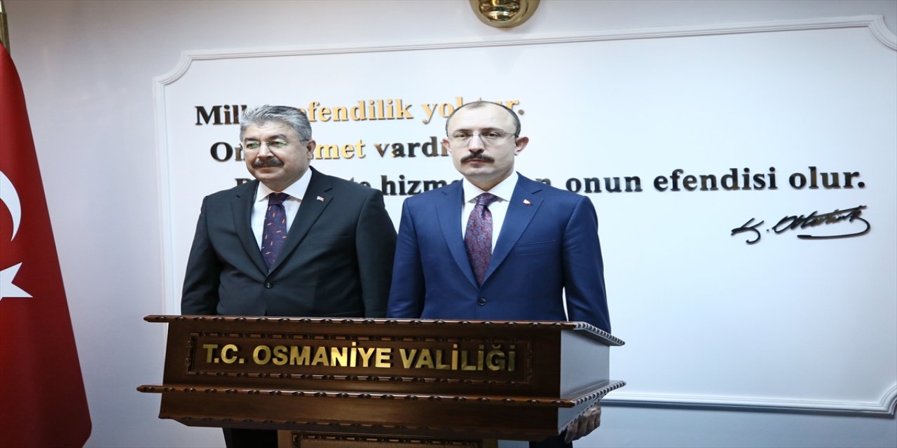 Ticaret Bakanı Mehmet Muş, Osmaniye Valisini ziyaret etti.