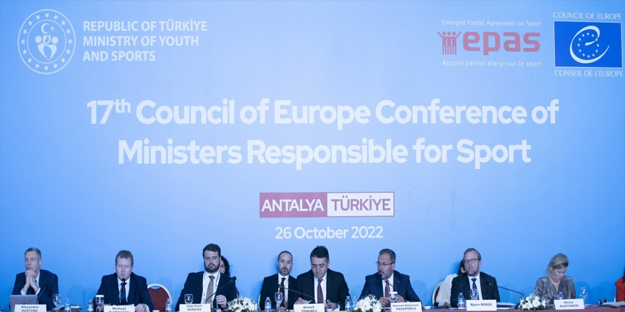 17. Spordan Sorumlu Bakanlar Konferansı Antalya'da devam ediyor.