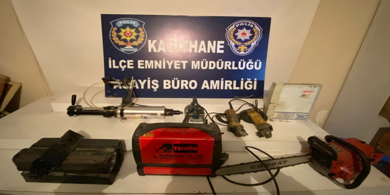 Kağıthane'de iş yerinden hırsızlık şüphelisi yakalandı