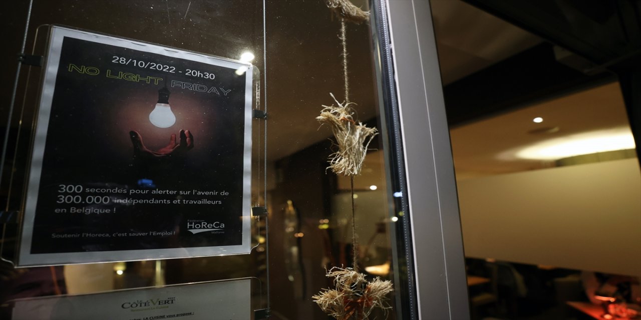 Belçika'da restoranlarda "ışıksız cuma" protestosu