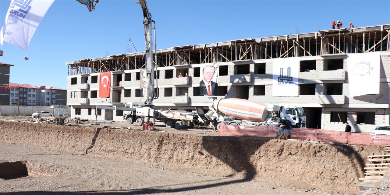 Erzurum'da kentsel dönüşüm temelleri atıldı.