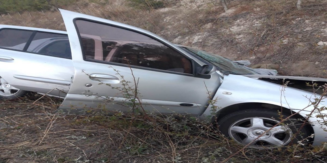 Konya'da trafik kazası yaşandı 2 kişi yaralandı.