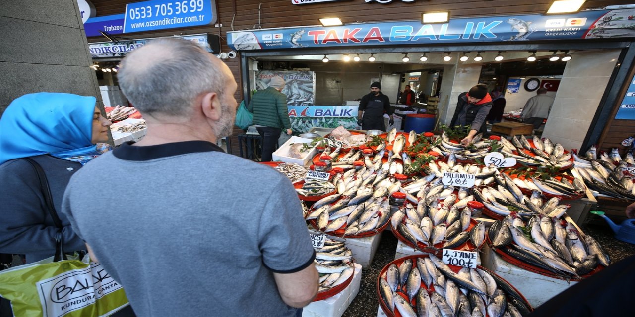 Trabzon'da balıkçıların tezgahlarında palamut bolluğu yaşanıyor