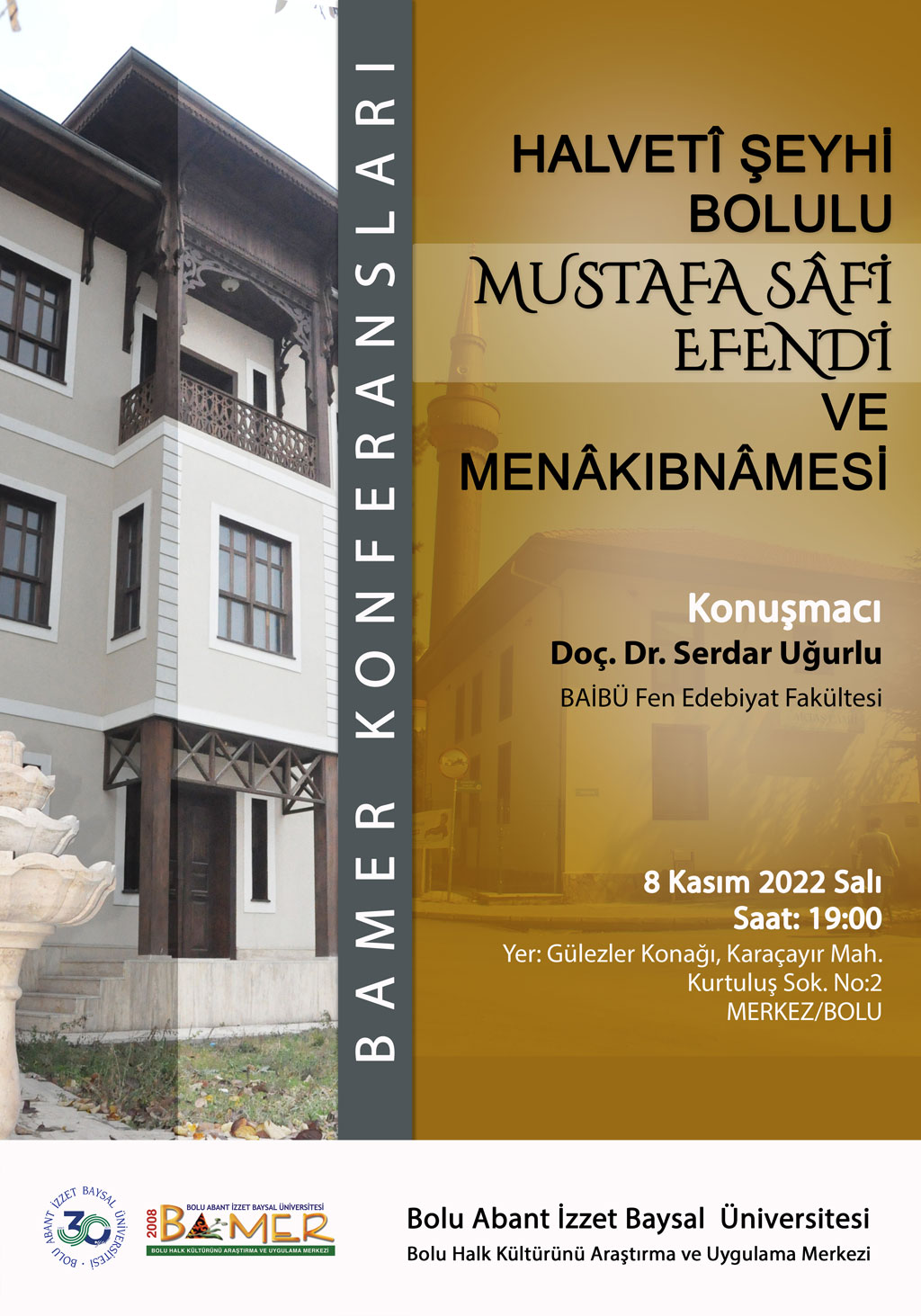 Halveti Şeyhi Bolulu Mustafa Safi Efendi ve Menakıbnamesi