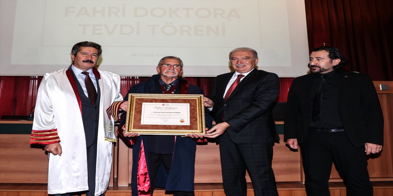 Güney Afrika'daki Hişam Nimetullah Efendi'ye fahri doktora unvanı verildi.