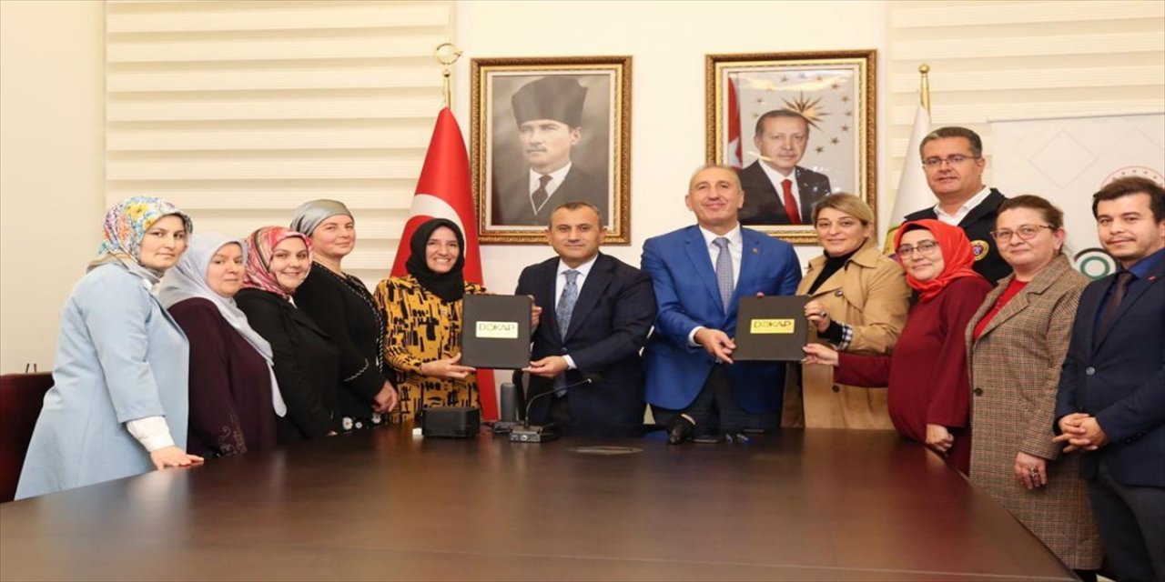 Ordu'da Kadın Emeği Projesinin protokolü imzalandı.